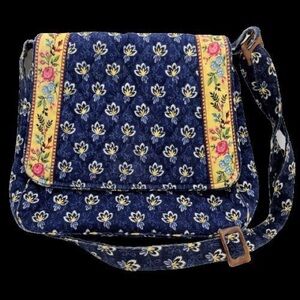 Vera Bradley Navy Floral Crossbody Bag